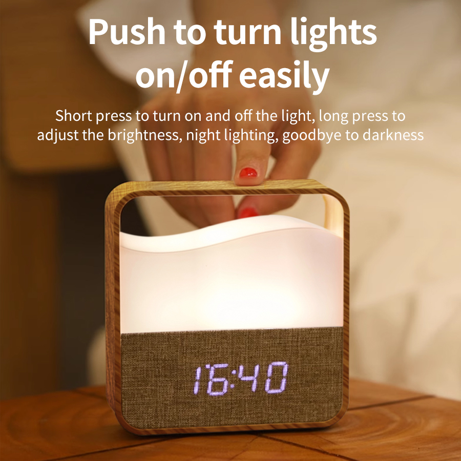 LED Night Light with Clock Dig - đánh giá và giá Desk Setup Lamp