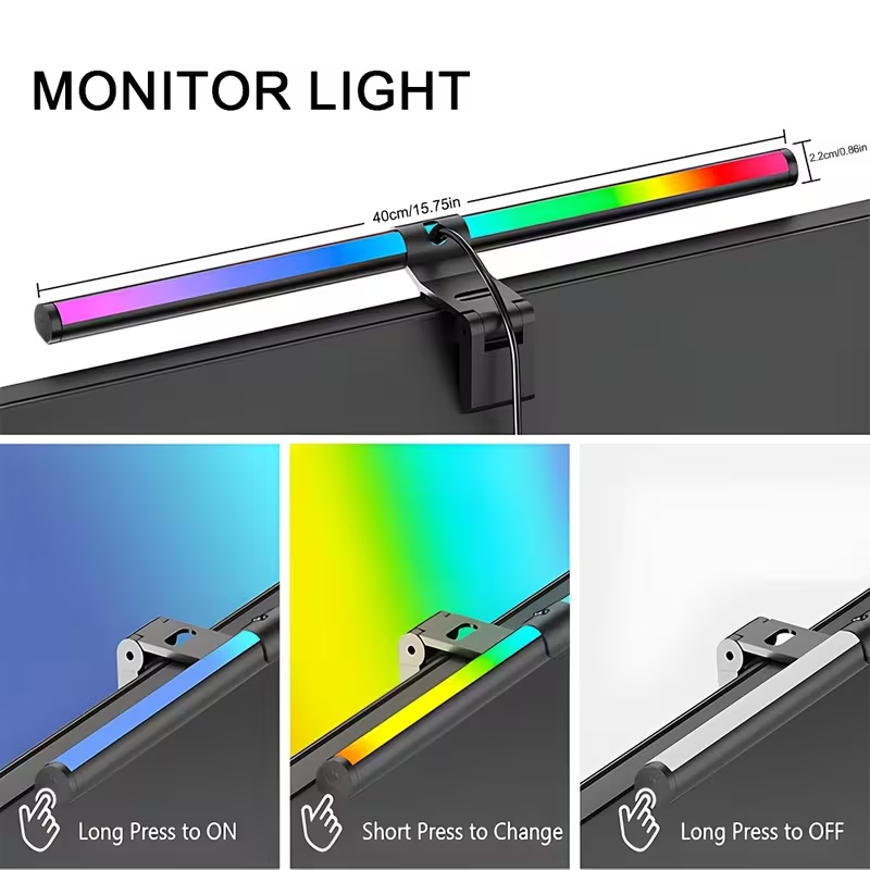 LED Monitor Light Bar 30cm 40c - đánh giá và giá Desk Setup Lamp