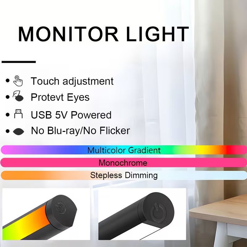 LED Monitor Light Bar 30cm 40c - đánh giá và giá Desk Setup Lamp