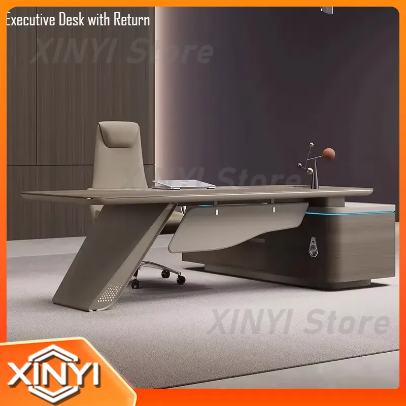 L-Shaped Executive Desk for Of - đánh giá và giá Desk Setup L Shaped