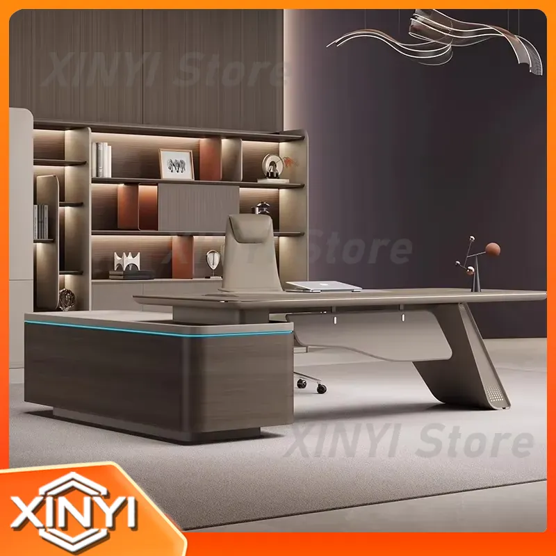 L-Shaped Executive Desk for Of - đánh giá và giá Desk Setup L Shaped