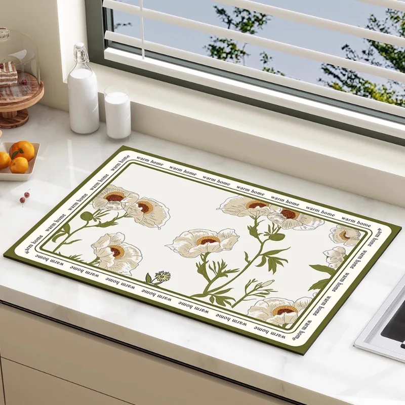 Diatomaceous Earth Drying Mat  - đánh giá và giá Desk Setup Minimalist