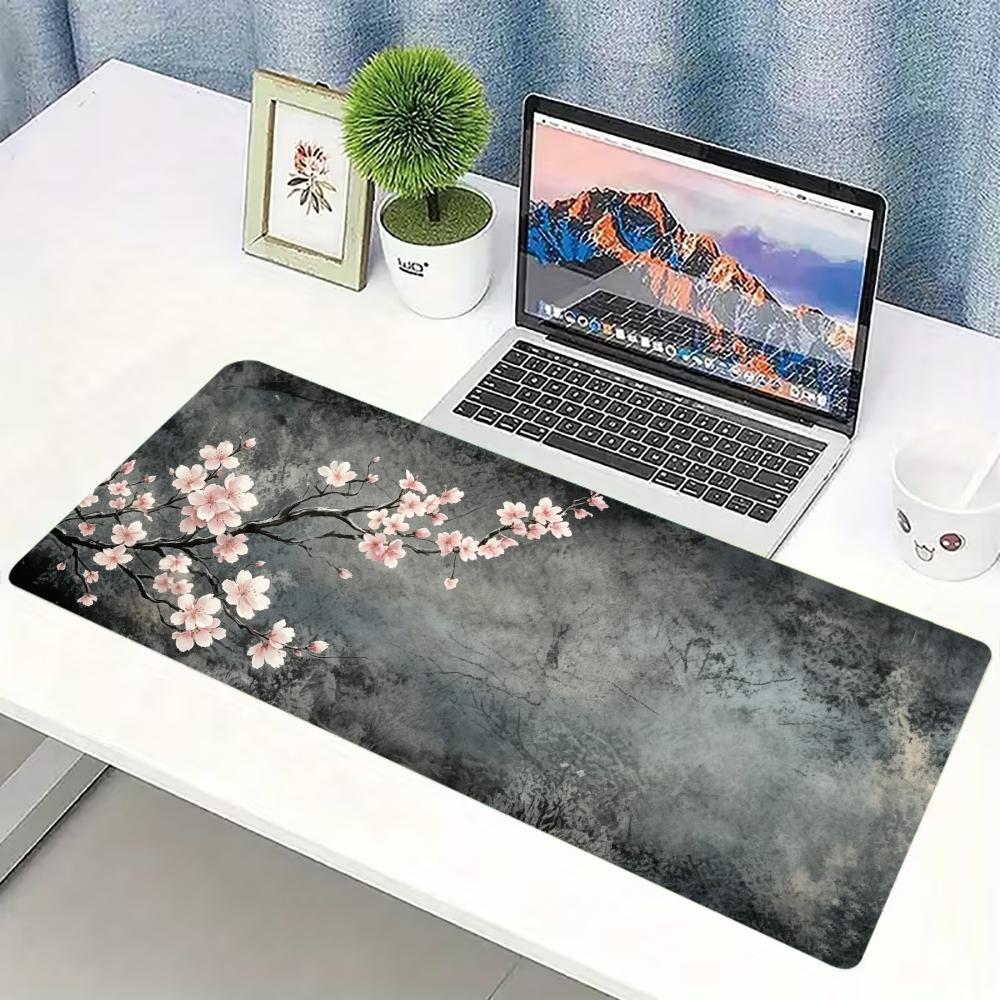Plum Blossom Ink Art Extended  - đánh giá và giá Desk Setup Pc And Laptop