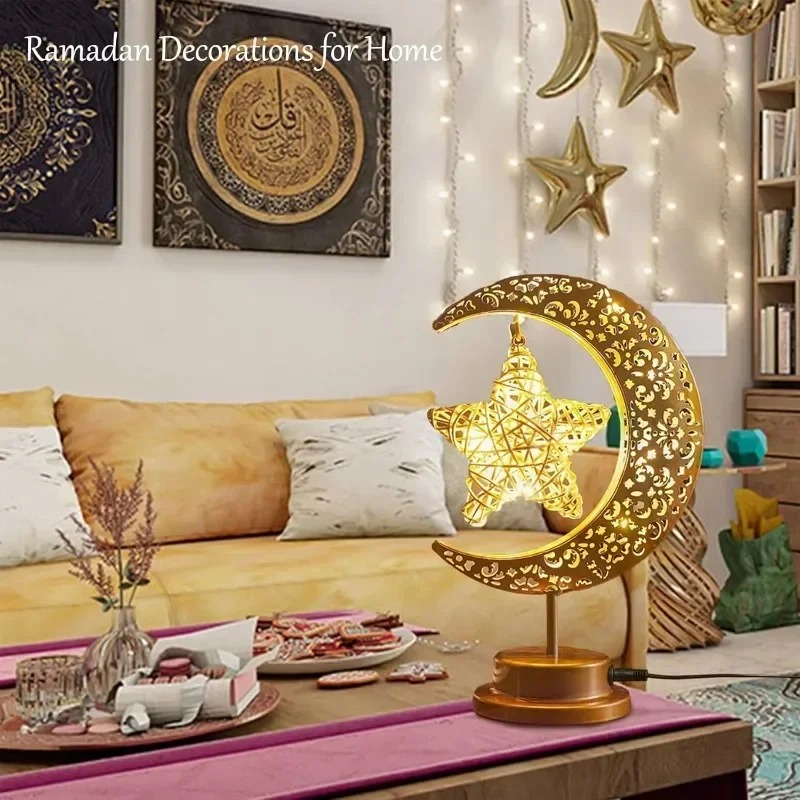 Ramadan LED Night Light Rotati - đánh giá và giá Desk Setup Lamp