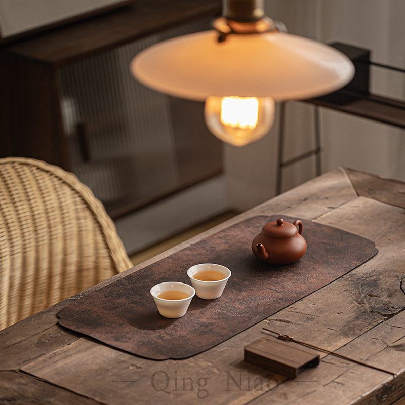 1PCS Retro Waterproof Tea Mat  - đánh giá và giá Desk Setup Minimalist