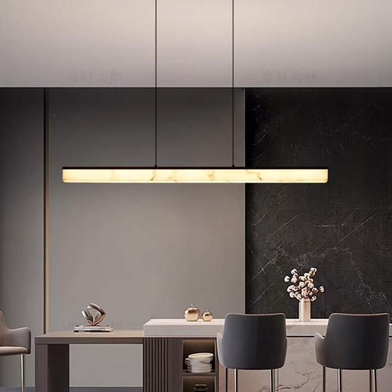 Nordic Strip Luxury Led Pendan - đánh giá và giá Desk Setup Minimalist